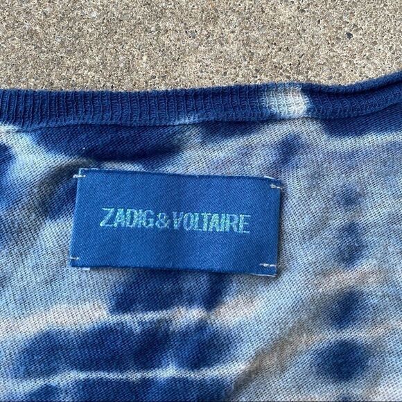 Zadig & Voltaire Tie Dye V Neck Sweater - Picture 2 of 6